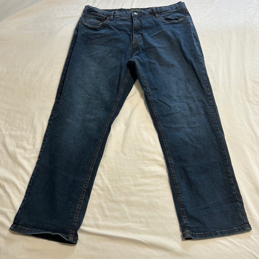 Urban Star Jeans Mens 40x30 Dark Wash Straight Leg Stretch Denim Blue 02513692C0